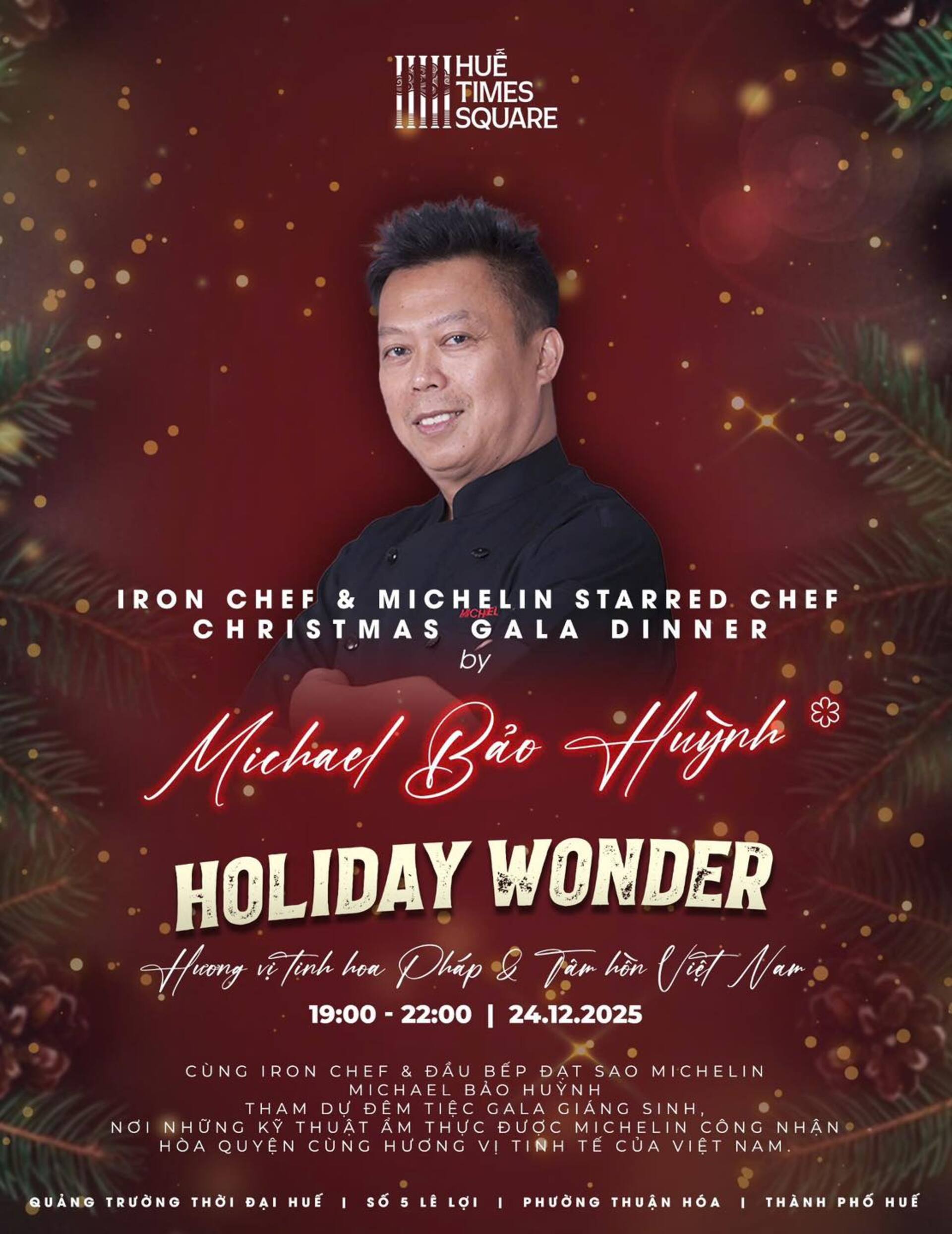MICHAEL BẢO HUỲNH - NGƯỜI DẪN DẮT HÀNH TRÌNH ẨM THỰC CHRISTMAS GALA DINNER 2025
